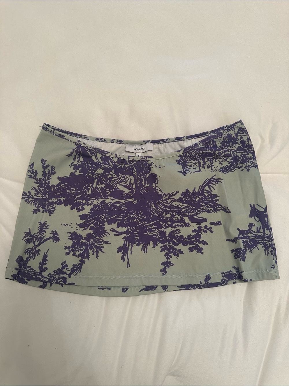 Miaou Elektra Skirt in Sage and Purple